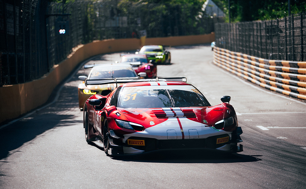 2023年 VXONN 助力法拉利车队征战 格林披治东望洋赛道，提供超强引擎保护